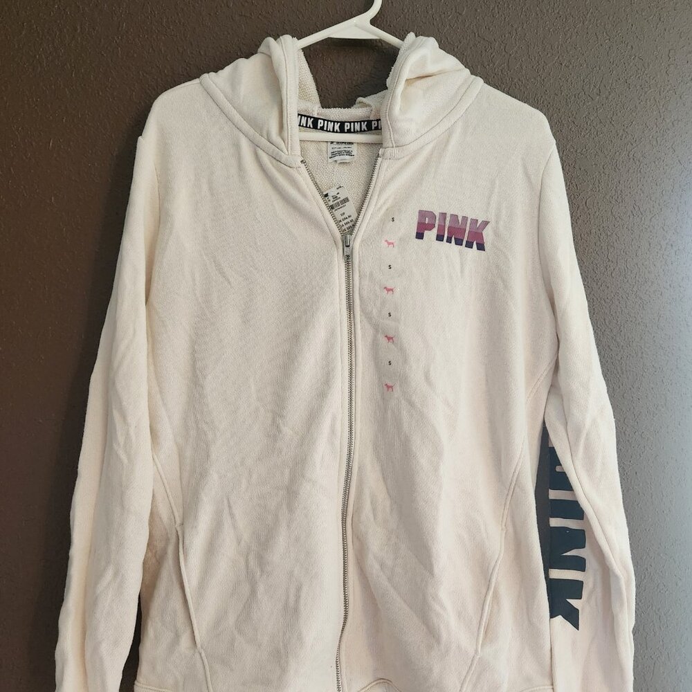 Victoria’s Secret PINK Zip Up Hoodie Size Small